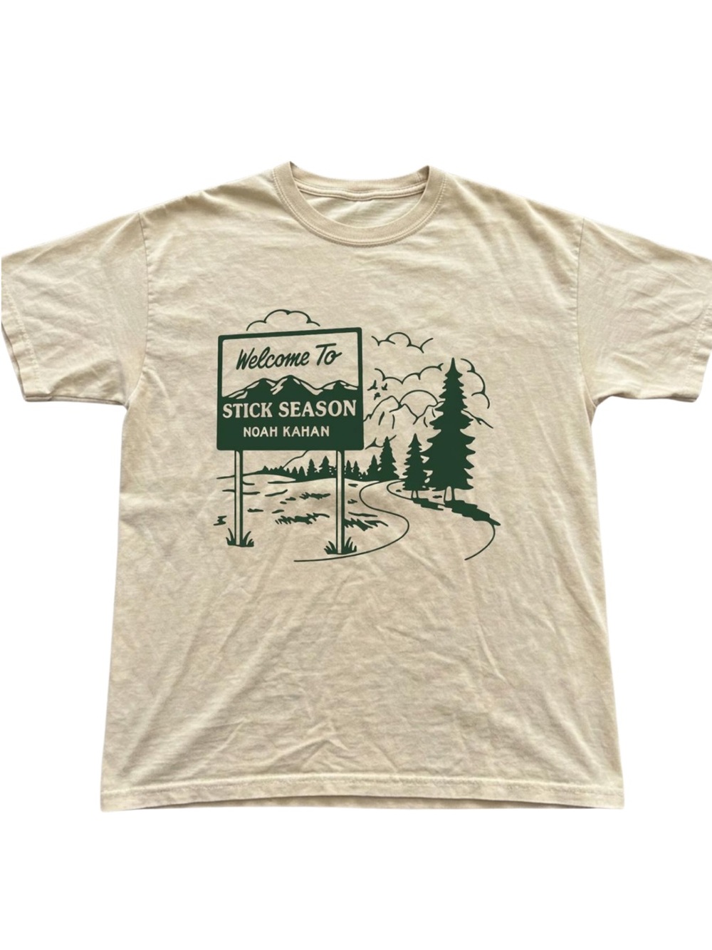 Gildan "Stick Season" Cream Graphic Tee
